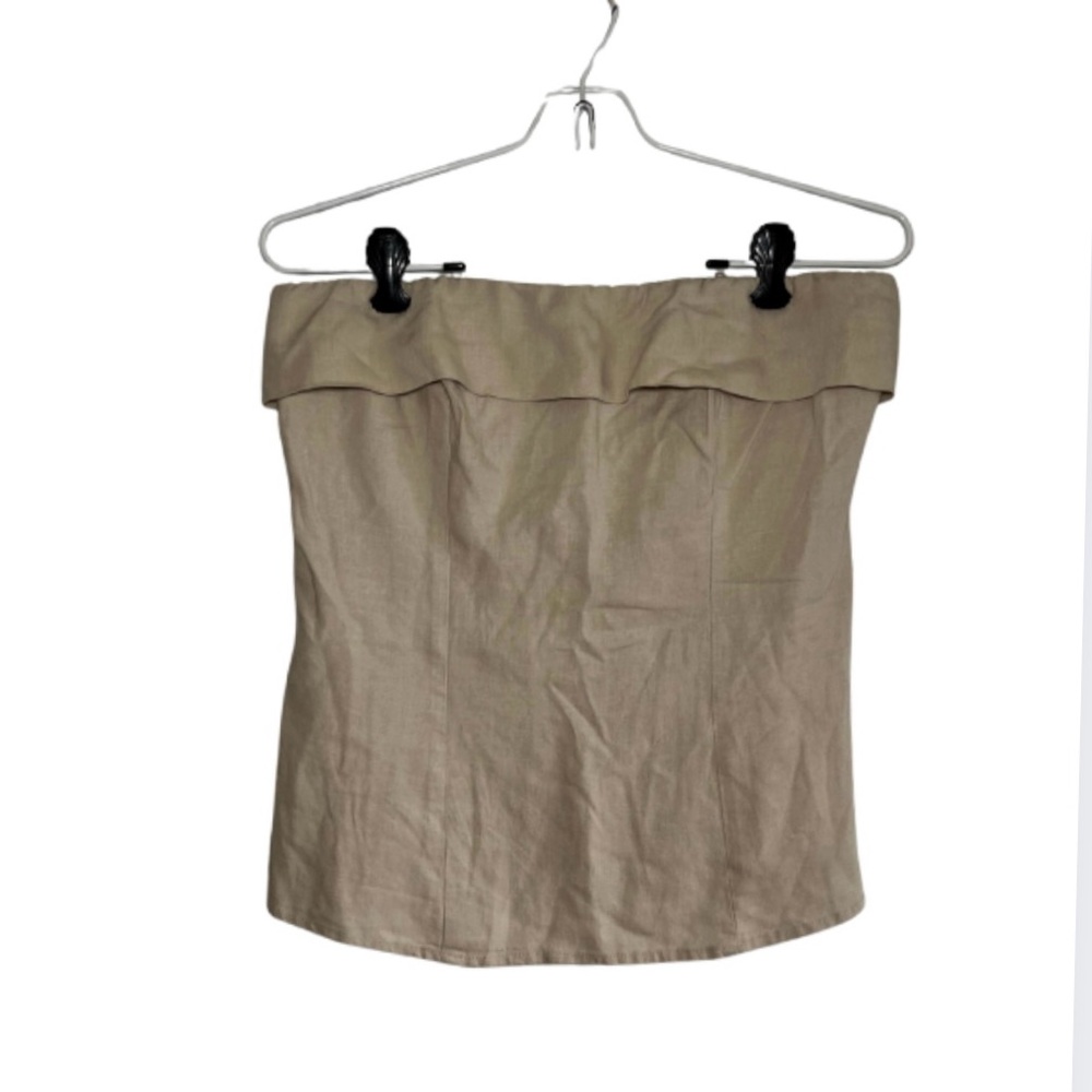 Wild Fable Beige Smocked Top